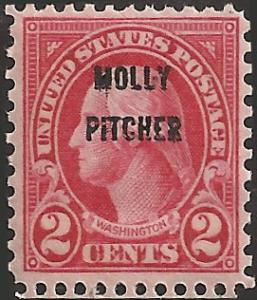 # 646 MNH - SCV-1.60 - Carmine George Washington Molly Pitcher