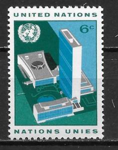 United Nations 187 6c Headquarters single MNH