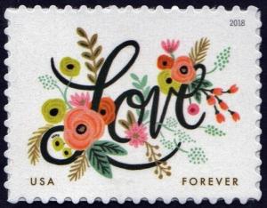 SC#5255 (49¢) Love Flourishes Single (2018) SA