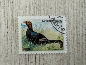 Azerbaijan #545 Used, 1000m, Fauna and Flora, 2024 SCV $2.50