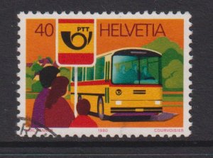 Switzerland  #688  used 1980  postal bus system 40c