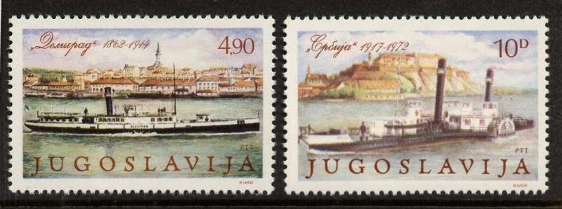 Yugoslavia 1455-6 MNH Ships, Danube Conference