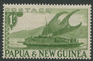 Papua New Guinea- Scott 131 -Pictorial Definitive -1952-MLH - Single 1/- Stamp