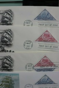 Pacific 97 NYC NY Transportation Philatelic expo 1997 Stamps Sc# 3130-3131 Set 8