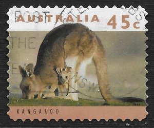 Australia #1294A 45c Threatened Species - Adult Kangaroo with Joey