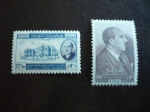 Stamps - Syria - Scott# C144-C145 - Mint Hinged Set of 2 Stamps