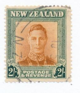 New Zealand 1947 Scott 267 used - King George VI