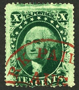 U.S. #35 USED RED CANCEL