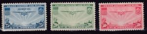 United States 1935 & 37 Three Stamps China Clipper   VF/NH(**)