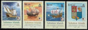 Solomon Is #1048-51 MNH Set - Christopher Columbus