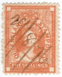 (I.B) Australia - Queensland Revenue : Stamp Duty 5/-