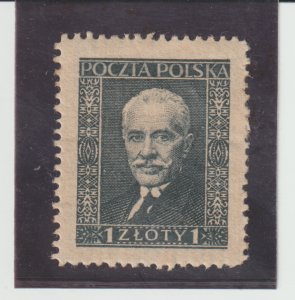 Poland Scott #255 Unused LHOG - 1928 President Moscicki - SCV $15.00