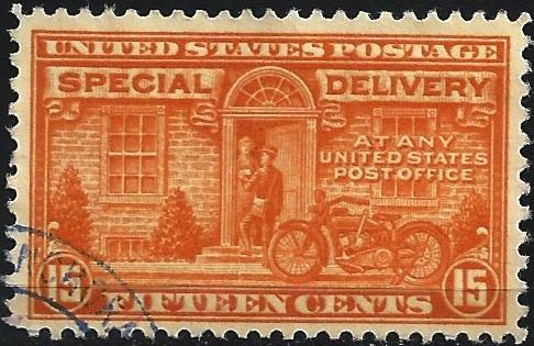 US #E16 15¢ Motorcycle