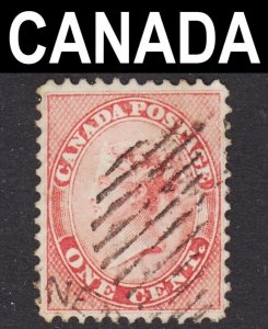 Canada Scott 14ii VERY THICK PAPER VF to XF used. Scarce that beautiful! FREE...