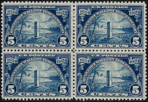 616 Mint,OG,HR... Block of 4... SCV $60.00