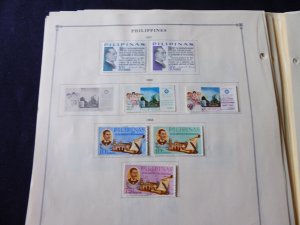 Philippines 1960-1973 Stamp Collection on Scott International Album Pages
