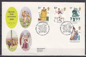 Great Britain, Scott cat. 790-793. Dancing & Music issue. First Day Cover. ^