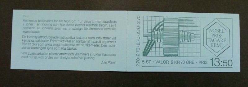 Sweden Nobel Prizes Winner 1983 - Chemistry Chemical Science (booklet) MNH