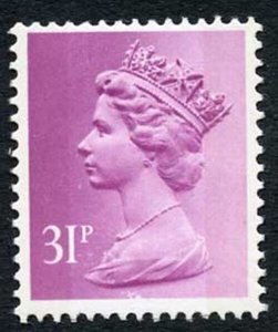 SGX919 1986 31p mauve 2-B u/m ex B Rail prestige booklet cat 15 Pounds