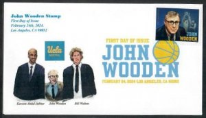 5833 - FDC - John Wooden - Wally Jr Cachet -DCP -Los Angeles, CA