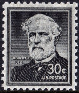 SC#1049 30¢ Robert E. Lee (1955) MNH