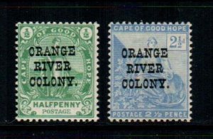 Orange River Colony #54-55  Mint  Scott $4.15