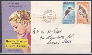 New Zealand, Scott cat. B59-B60. Local Birds issue. First day cover. ^