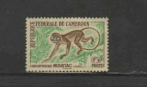 CAMEROUN #358 1962 50c MONKEY MINT VF LH O.G