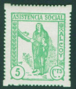 SPAIN Civil War Republic ALCOY Label GG 53