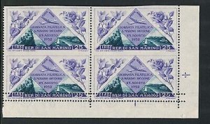 Air Mail Philatelic Day Lire 25 double perforated at the bottom