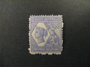 Australia/South Australia #102 mint hinged light pencil marks on gum a23.5 9515