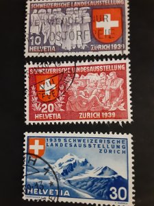 Switzerland #250-252          Used