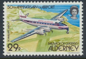 Alderney  SG A20  SC# 20 Aviation Aircraft Mint Never Hinged see scan