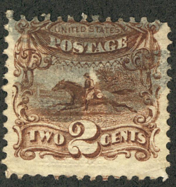 US #113 SCV $80.00 VF used, super fresh color and impression, Pony Express, F...
