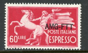 Italy 1950 Trieste AMG FTT 60 Lire Express Issue Scott E6 Mint F278