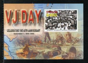 GUYANA 60th ANNIVERSARY OF VJ  DAY  SCOTT#3914   IMPERFORATE  S/SHEET  MINT NH