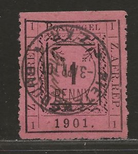 TRANSVAAL SC# 197   VF/CTO