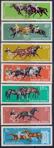 Hungary, 1961, Horse Sports,#1406-1412, MNH,++