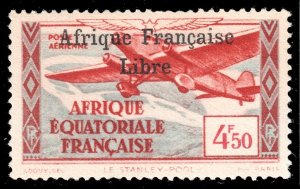 French Equatorial Africa #C12  MNH - Trimotor Over Stanley Pool (1940)