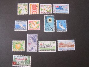 Cook Islands 1967 Sc 179-191 set MH