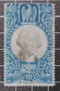 Scott R124 $2.50 Revenue Used Nice Stamp SCV $60.00 