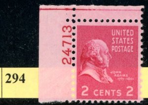 PKStamps - USA - 806 - MNH - Plate Number Single