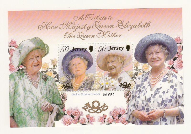 Jersey 2000 Queen Mother M/Sheet -  NHM