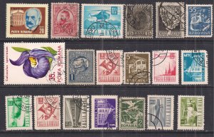 Romania Selection of 19 used stamps ( A647 )