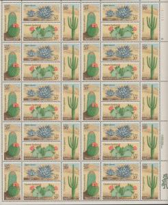 US #1942-45  Cactus  Full sheet of 40  MNH