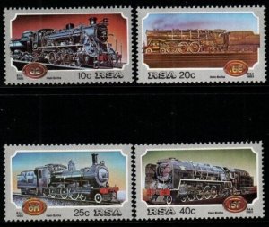 SOUTH AFRICA SG541/4 1983 STEAM RAILWAY MNH