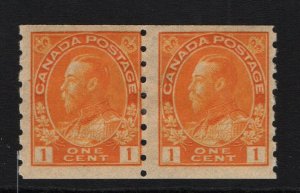 Canada SC# 126, Mint Hinged, Hinge Rem, pair, hinge thin - S15339