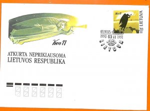 99344 - LITHUANIA - POSTAL HISTORY - Postal Stationery Card 1990-