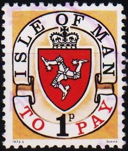 Isle of Man. 1973 1p S.G.D2 Fine Used