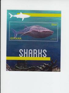 2013 Guyana Sharks Whale Shark SS (Scott 4215) MNH